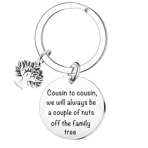 Tihnvk Cousin Gifts For Women Funny Cousin Keychain Cousin To Cousin Keychain Christmas Birthday Gift For Cousins