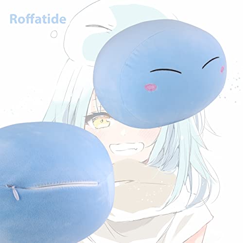 Roffatide Anime Kissen Rimuru Tempest Plüsch Gefüllte Wurf Kissen für Bett Couch Weiches Geburtstagsgeschenk Blau 11 Zoll