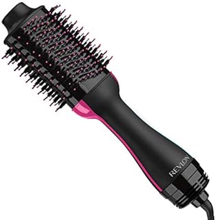 REVLON One-Step Volumizer Enhanced 1.0 Hair Dryer and Hot Air Brush | Now with Improved Motor (Black)