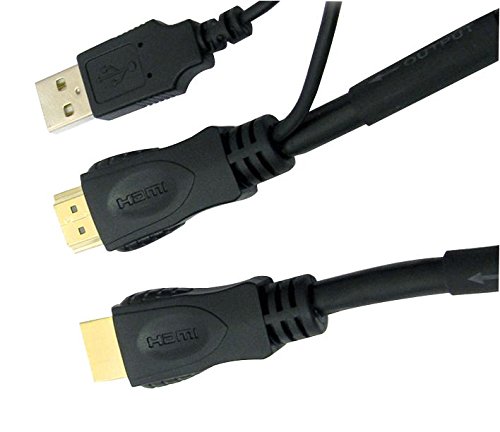 Cable HDMI activo 40m con alimentación USB para transmisión estable de vídeo a gran distancia