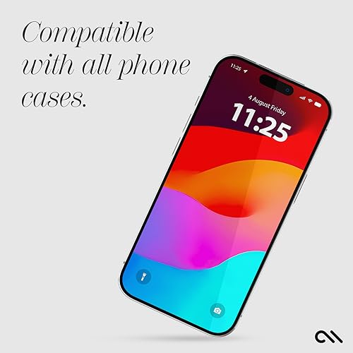 Case-Mate iPhone 15 Pro Screen Protector - 6.1 Inch - Anti-Scratch Tempered Glass with Shatter Protection - Durable 9H Glass with Touch Sensitivity, Ultra High Clarity, Case Friendly, Easy to Apply - image 4