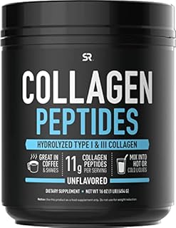 Sports Research Collagen Powder Supplement - Vital for Healthy Joints, Bones, Skin, & Nails - Hydrolyzed Protein Peptides - Great Keto Friendly Nutrition for Men & Women - Mix in Drinks (16 Oz)