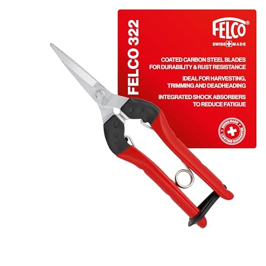 FELCO Ernte-/ Leseschere Nr. 322 (für Obst- / Blumen- + Gemüsestiele, kompakte Schere mit Stahlgriff, gerade verchromte Klinge, für Rechtshänder + Linkshänder, Länge 190 mm) FELCO 322 3 FELCO Ernte-/ Leseschere Nr. 322 (für Obst- / Blumen- + Gemüsestiele, kompakte Schere mit Stahlgriff, gerade verchromte Klinge, für Rechtshänder + Linkshänder, Länge 190 mm) FELCO 322