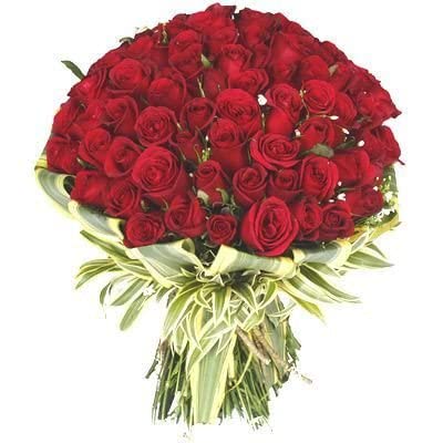 Image of Fresh Flowers Bouquet for Red Rose - Bunch of 143 Can Be Delivered On 7 Feb (Rose Day)