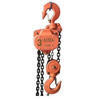 Solwet heavy duty Manual Chain Block Hoist 3 TON Lifting Height 3 Meter