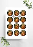 12 Muffinaufleger ca. 6 cm zum selbst ausschneiden, Cupcakes Muffinsbild Geburtstag, Essbares Foto, Fondant, 3003z