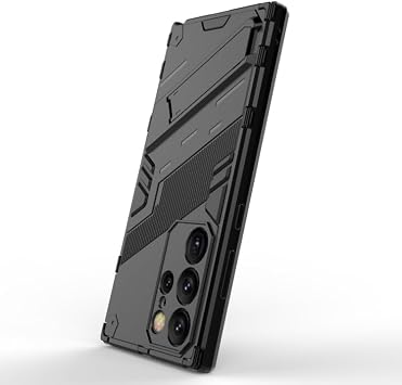 Microcase Samsung S24 Ultra Matrix Series Perfect Protection Case with Armor Stand - Black Al3416