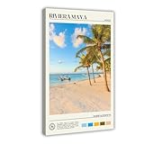 OAHFDF Riviera Maya Photo Mexico - Lienzo decorativo para pared, pinturas para decoración de sala de estar, dormitorio, 50 x 75 cm