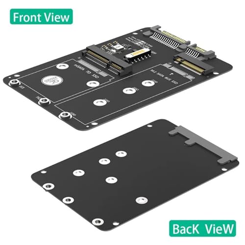 Adaptador Caja Externa M.2 NGFF/MSATA a SATA3 SSD 2.5" miniatura 7