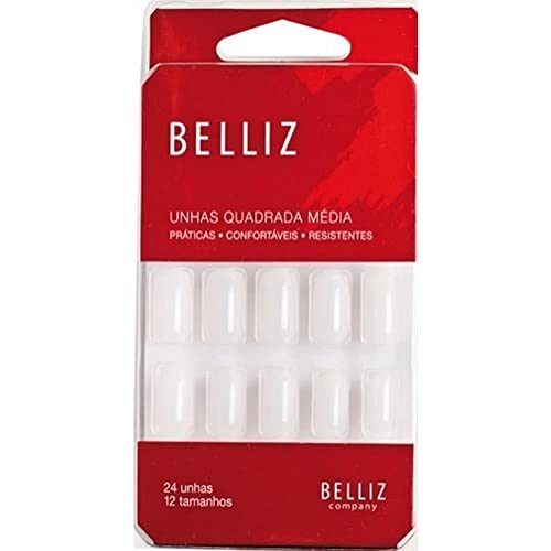 Unhas Quadrada Media, Belliz, Branco