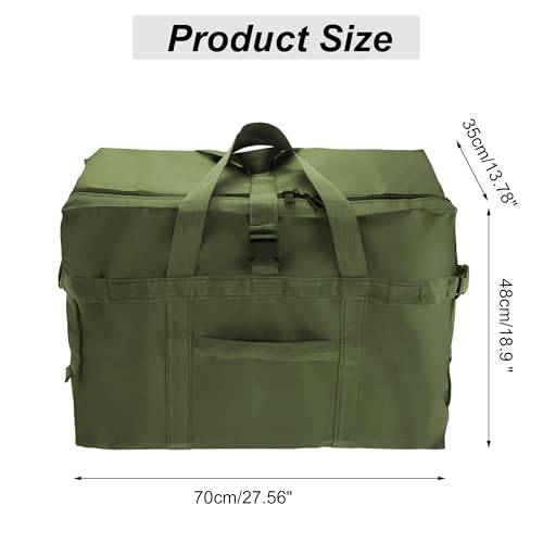 Duffle Bag, Versatile Travel Bag, Lightweight and Spacious for Traveling, Camping, Moving, Large, Green4