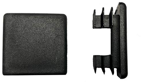 Image of Protection Force 1-1 /4 inch 32mm (Pack of 10) Square OD Tubing Plastic Insert Plug, Tubing Post End Cap, Chair Glide