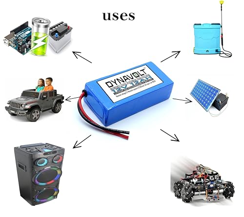 Image of DYNAVOLT 12V 12AH Lithium ion Rechargeable Battery with Advanced BMS Protection 12v 12,000mah Battery for Agriculture Spray Pump,Solar Street Light,Projects & Kids Driven Cars(Toys) etc