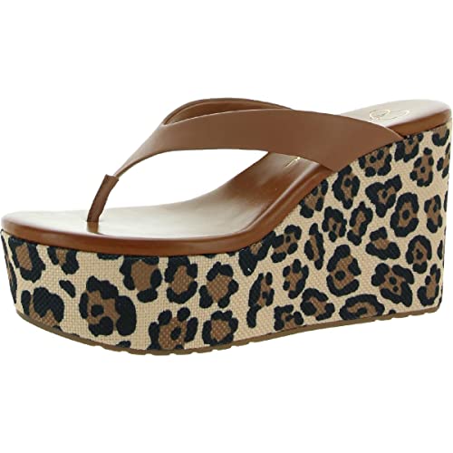 Jessica Simpson Women's Stilla Platform Wedge Sandal, Caramel, 7