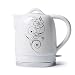 Bouilloire électrique Multifonction en céramique Blanche sans Fil Tea-Retro Cruche 1.5L, Eau Rapide 1350w pour thé, café, Soupe, Base de Farine d'avoine Amovible, Protection Contre l'ébullition