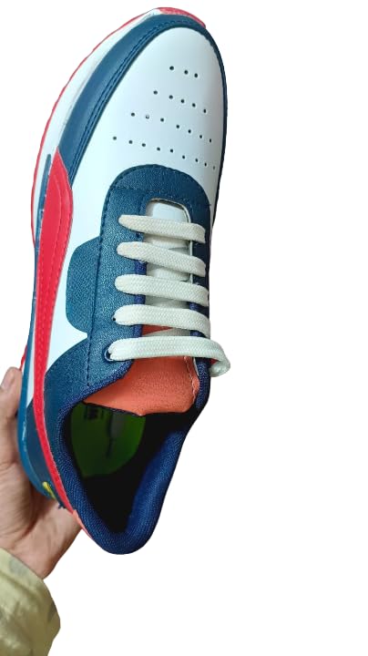 kgn Shoe Zone Sports Running, Walking & Gym Shoes with Eva Sole Extra Jump Casual for Men's Boy's (Blue)- 9 2