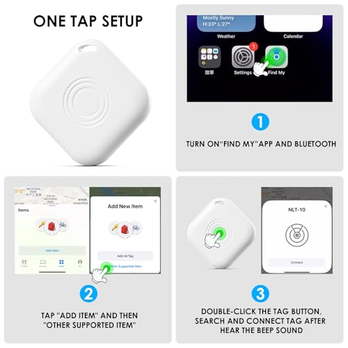 Image of 2 Pack GPS Tracker for Vehicles,Hidden Tracking Device for Vehicles,Car Tracker No Subscription Work with Find My, (iOS Only, Not for Android),Item Finders Tracker for Kids Key Dogs Luggage Bag