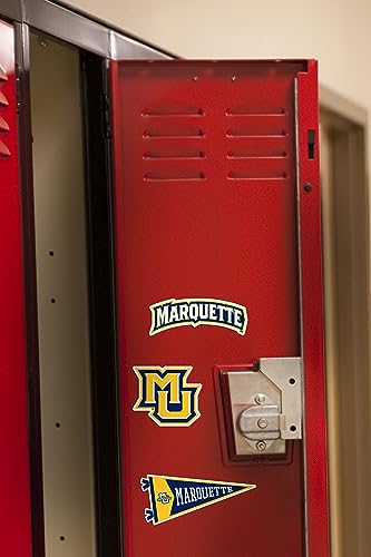 Image of Marquette University 8ct Vinyl Large Deluxe Stickers Variety Pack - Laptop, Water Bottle, Scrapbooking, Tablet, Skateboard, Indoor /Outdoor - Set of 8