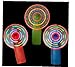 Ruluti Mini Ventilateur Lumineux Jouet Coloré Lumières Pratiques Lumière Moulin À Vent Petits Ventilateurs Enfant Plaything Couleur Aléatoire Nouveauté