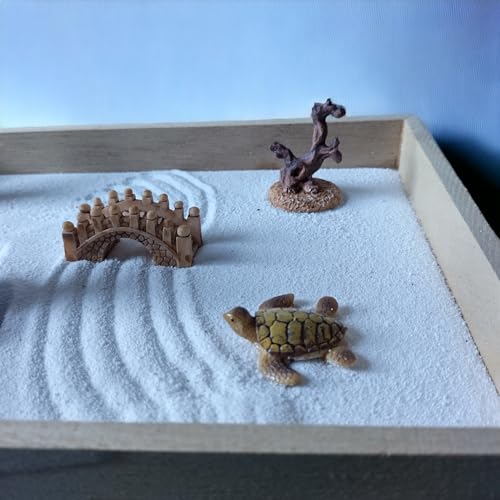 Jardin zen japonais en bois grand format avec coffret cadeau
