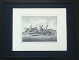 horse racing photography victoria Très perceptible Montées et encadrées Noir et Blanc Horse Racing Imprimer - 16\'\'x 12 \'\'