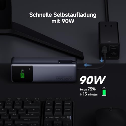 Xiaomi 165W Power Bank 10000mAh mit Schnellladung und USB-C Ports