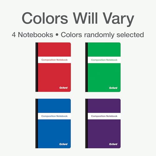 Carnets de notes Oxford Poly 12,7x17,8 cm lignés lot de 4 - 7