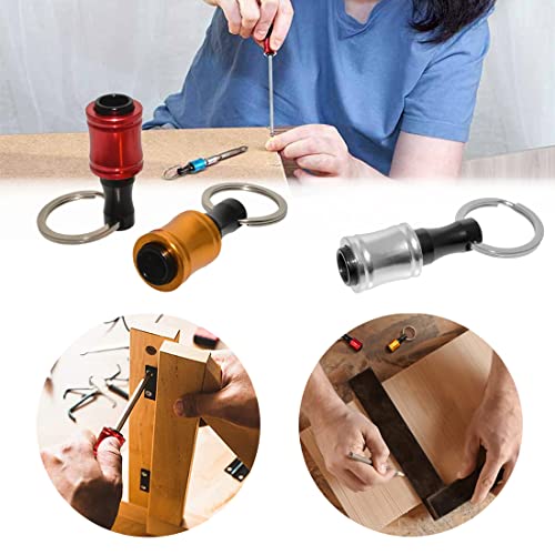 Seonfook 10Pcs Drill Bit Extension Bar Aluminum Alloy Screwdriver Bits Holder Keychain Socket Adapter Quick Release Extender For 1/4 Inch Hex Shank Screwdrivers And Drill Bit #TOP4