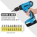 17 Pcs Flexible Drill Bit Extension, Include 2 Pcs Hex Shank 105° Right Angle Drill Attachment 3Pcs Drill Bit Holder 10 Short Screwdriver Bits 90° Angled Bits and Bendable Drill Bit Extension