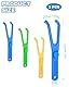 TPZORJX 3PCS ahnseide Halter,Flosser Zahnseidenhalter,Dental Floss Halter,Zahnseide-Stick Zahnreinigung,Wiederverwendbare Zahnseide Halter,Mundhygiene Zahnreinigung,Für Familien Hotels Und Reisen