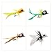 YZD Bass Popper Fly Dry Fly Fishing Flies Kit - Panfish & Bass Fishing Popper Topwater Bait (2-Piece)