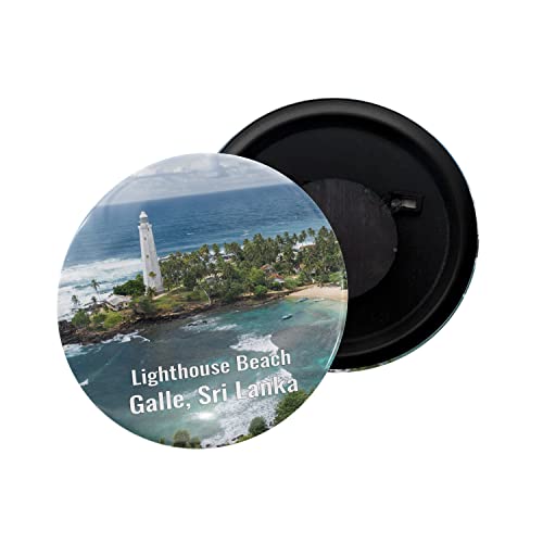dhcrafts Fridge Magnet Sri Lanka Lighthoe Beach Galle Glossy Finish Design Pack of 1 (58mm)