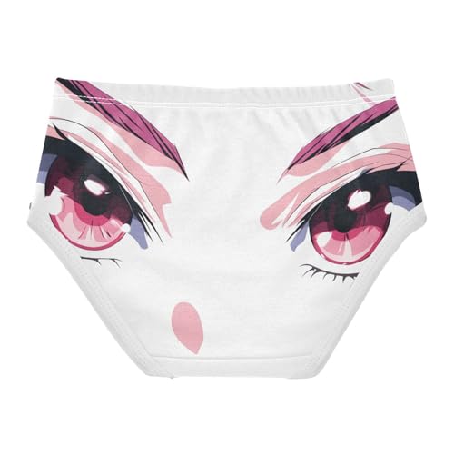 Cotton Girls Underwear Toddler Pink Eyes White Little Girl Panties Animal Briefs Kids Undies 2t2