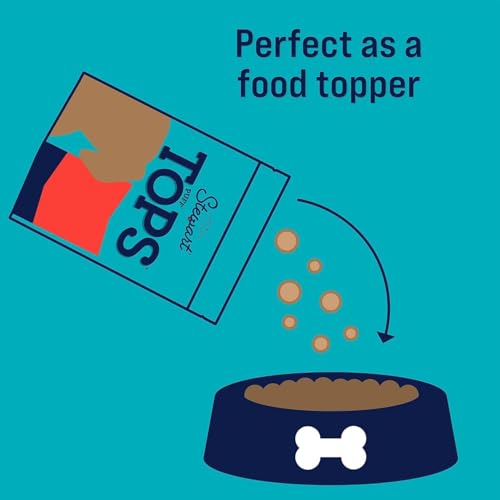 Image of Stewart Freeze Dried Dog Food Topper, PuffTops, Beef, Cheese & Cranberry, 6 Ounce Resealable Pouch, Flavor Enhancing Meal Topper or Dog Treat, Made in USA