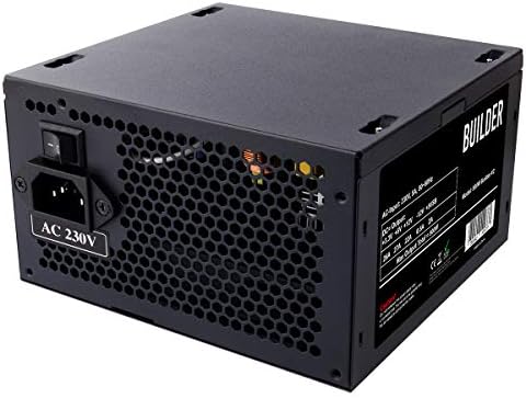 CiT Builder 500W Power Supply, Non Modular, PPFC, 70% Efficiency, 12cm Cooling Fan, An Excellent Entry Level Power Supply, No Power Cable Included | Black