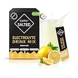 GoMo SALTED Hydration Aid | Elektrolyte ohne Zucker kalorienarm | verbesserte Wasseraufnahme & schnelle Hydration | 30 Einzelportionen Elektrolyt Sport Pulver mit Schweizer Alpensalz | Lemon Geschmack