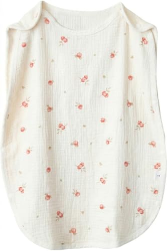 [Coperta] スリーパー 赤ちゃん ガーゼ ベビー 新生児 【完全分離可能 ふわふわ100％コットン使用】 (4重ガーゼ, アプリコット)（Amazon）