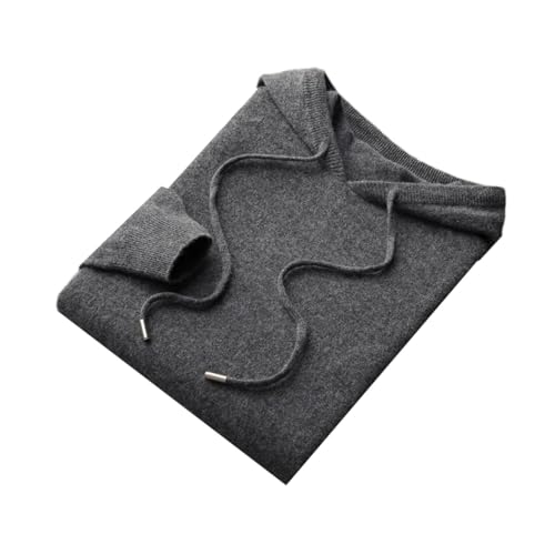 Men's Hooded Collar Knitted Pullover Sweatshirt Thick Warm Long Sleeve Winter Top