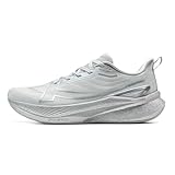 XTEP Laufschuhe Herren, 2000KM Serie 3.0, Extrem Abriebfest, 70% Energierückgabe, Hohe Dämpfung Gedämpft Cushioning, Leichte Atmungsaktiv Joggingschuhe, für Langstreckenläufe 20 km, Grau, 45