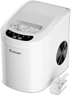 COSTWAY Ice Maker for Countertop, 26LBS/24H Portable & Compact Ice Maker Machine, Ice
