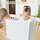 YumSur 12 Stück Trennwand für Schreibtisch,Tragbarer Sichtschutz Schreibtisch,Faltbare Studienfass-Trennwand,U-förmiger Tischtrennwand Schreibtischteiler Schutzschirm für Schule,Büro,Bibliothek