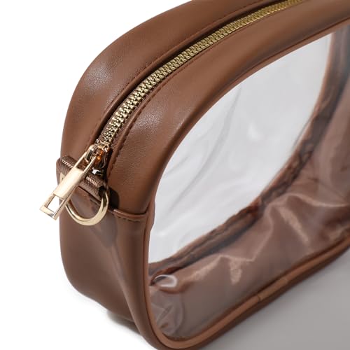 Image of TOBVZOO Clear Bag Stadium Approved, Crossbody Transparent Bag for Concerts Sports Events, Purses for Men & Women