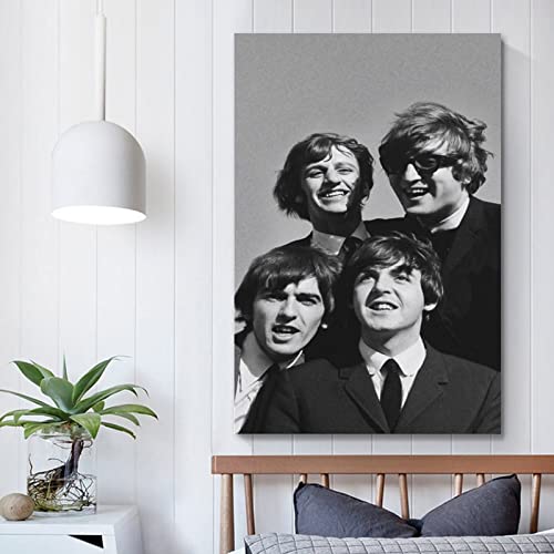 Poster décoratif sur toile The Beatles en noir et blanc – Impression d’art moderne pour chambre à coucher – 30 x 45 cm - Les Beatles, Paul McCartney, John Lennon, RIngo Starr, George Harrison Poster décoratif sur toile The Beatles en noir et blanc - Impression d'art moderne pour chambre à coucher - 30 x 45 cm – Image 6