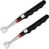 Telescoping Magnetic Pickup Tool – 20lb Strong Magnet, Extends to 30in – Heavy Duty Magnet Stick with Non-Slip Grip for Nails, Screws, Bolts, and Metal Parts