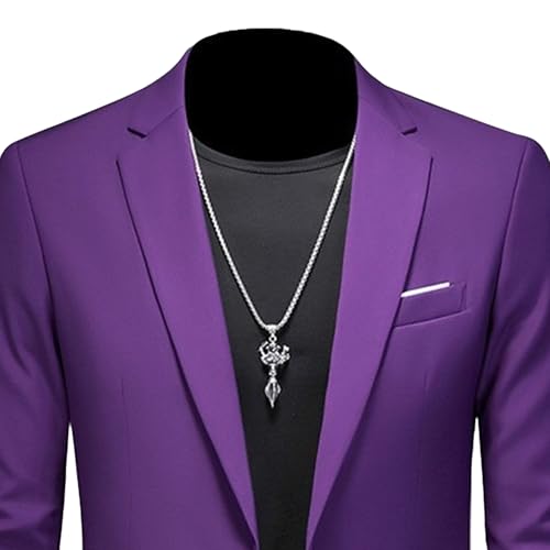 Mens 2 Button Slim Fit Blazers Classic Groom Wedding Suit Jacket Notched Lapel Casual Sport Coats4