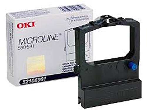 Genuine OEM brand name OKIDATA Black Print RIBBON for MICROLINE 590/591 (12/BOX) 52106001 #1