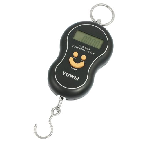 Báscula Electrónica Colgante 40kg Ruilogod Negra miniatura 1