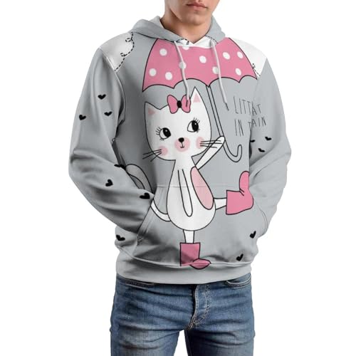 Sweat à capuche chat parapluie UMENG pour vos sorties décontractées