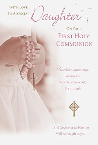 Daughter First Holy Communion Card