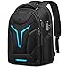 MATEIN 55L Gaming Backpack with Rain Cover, 18 Inch Waterproof Backpack with Well Padded Laptop Compartment, Lockable Large Computer Bags for Laptops and Gaming Accessories with Insulated Pocket